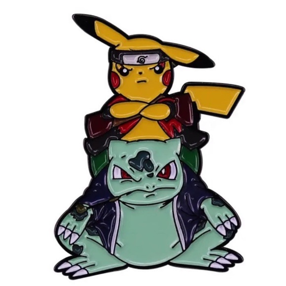 Sage Pikachu /Gamabunta Bulbasaur Pin - Picture 1 of 3
